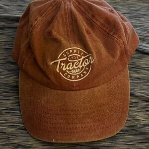 Vintage Tractor Supply Co hat - red washed cotton adjustable cap